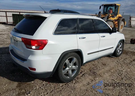 2013 Jeep Grand Cherokee Overland z USA, uszkodzony, nr VIN 1C4RJFCT1DC640042